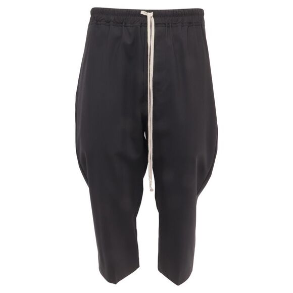 Rick Owens Other - Rick Owens Drawstring Pocket Trousers in Black Wool